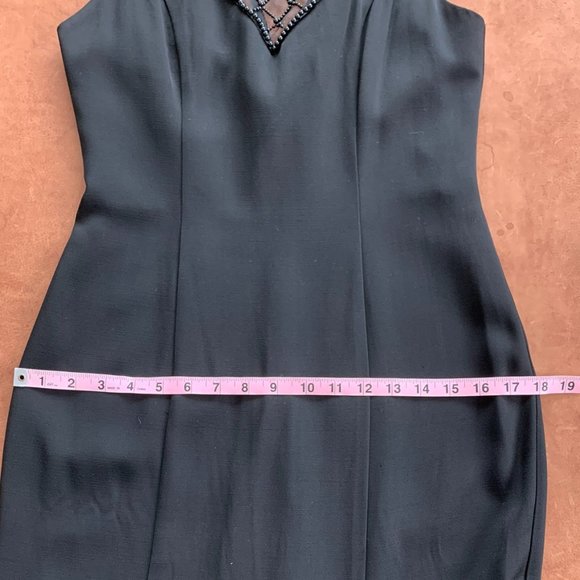 VINTAGE!! Faviana Formal Dress, Black, Size 5/6 - Picture 8 of 10